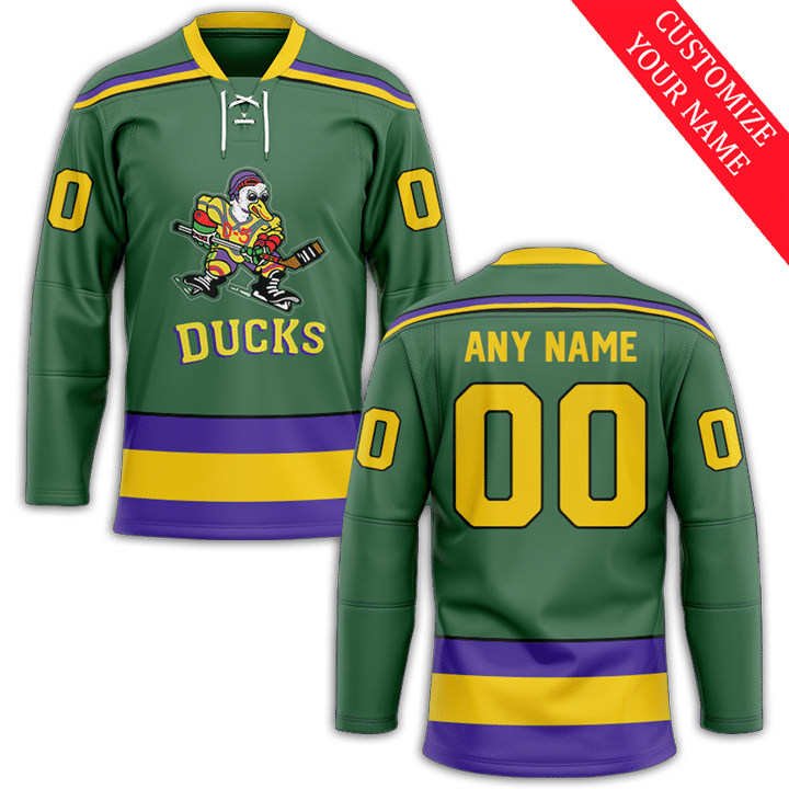 Men Anaheim Ducks #00 Custom Green NHL 2021 Jersey->nfl hats->Sports Caps